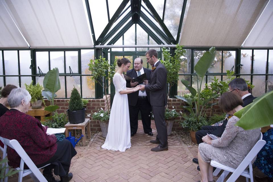 Emily & Tim's Greenhouse Wedd