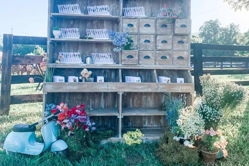 Place Card Hutch