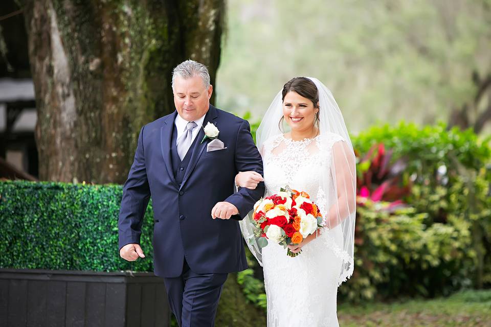 Celeste Walking Down Aisle