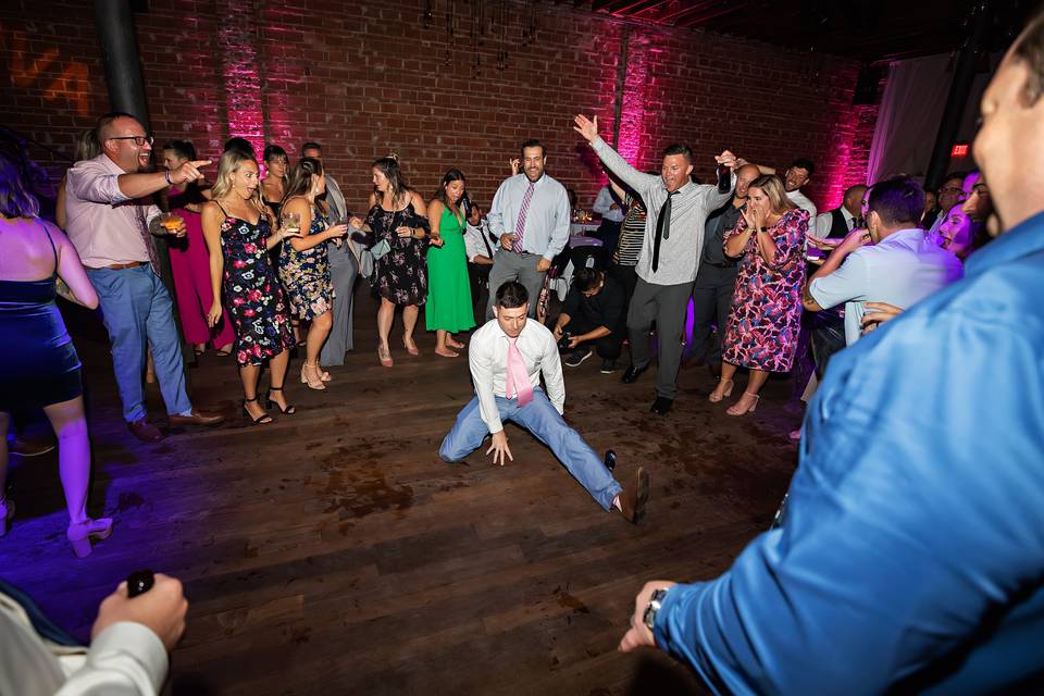 Reception Break Dancing!