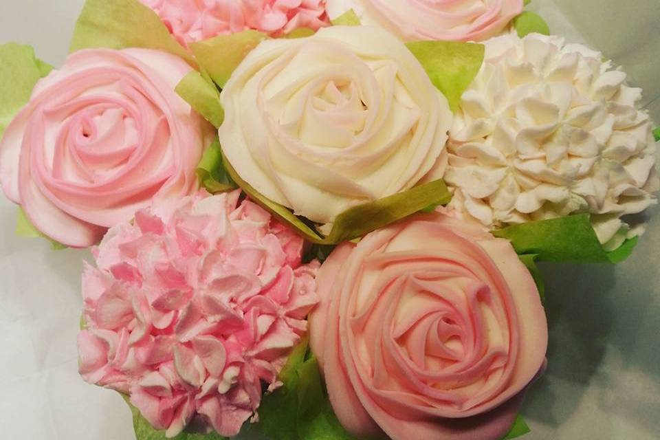 Cupcake flowers