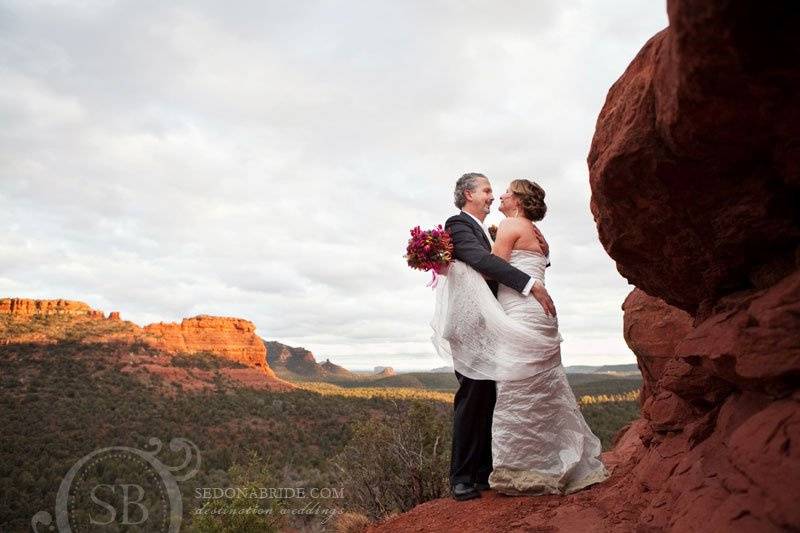 In the red rocks