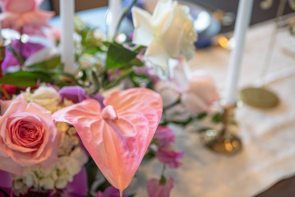 Place Setting with Roses