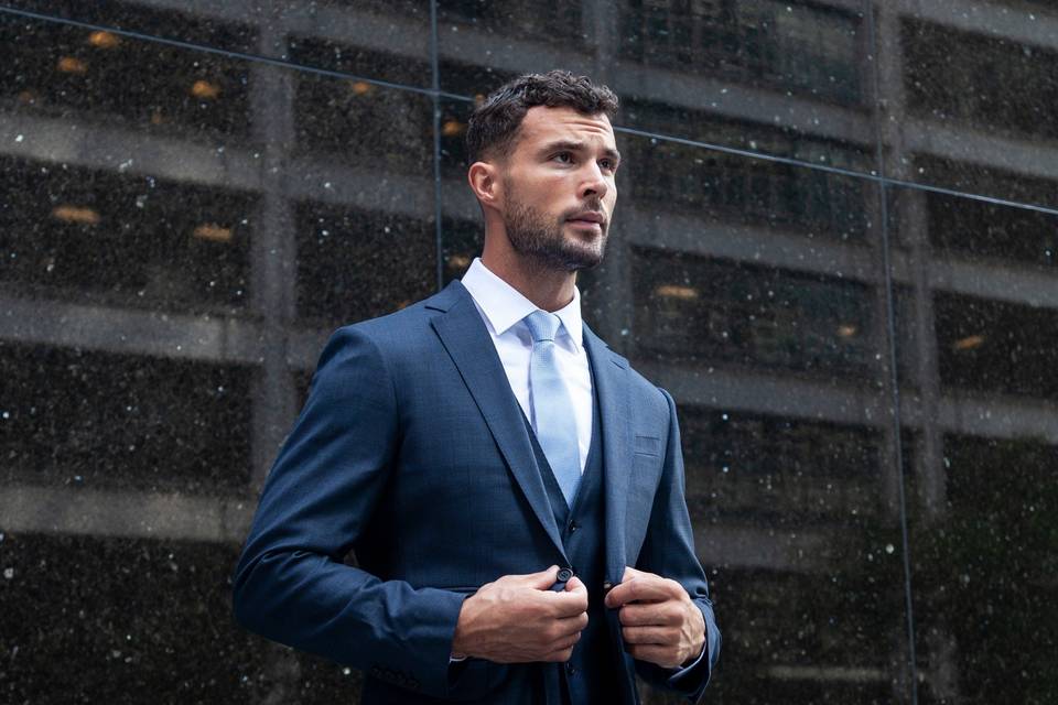 Enzo Custom deep blue suit