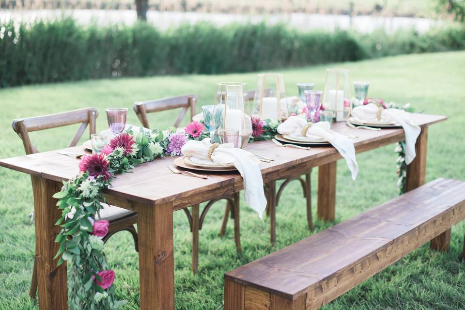 Table setting sample | Photo: Brittney Livingston Photography