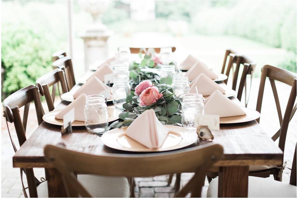 Long table setup | Photo: Brittney Livingston