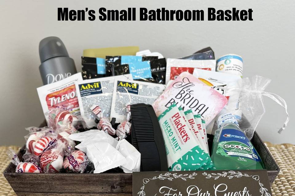 Men's small bathroom basket