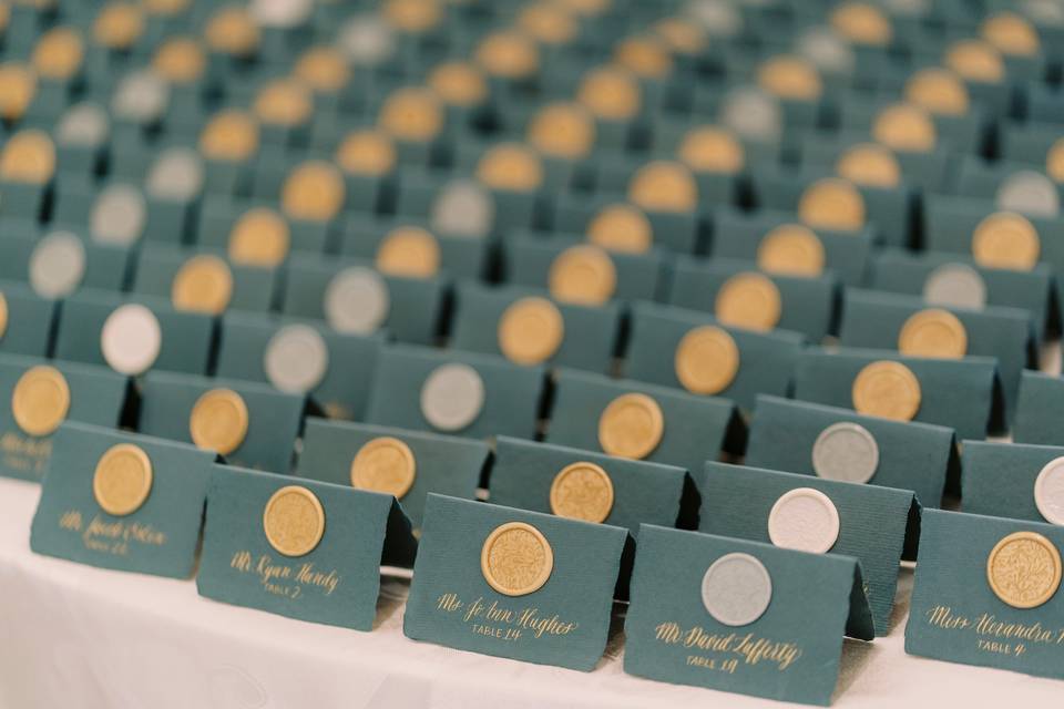 Wax Seal Escort Cards