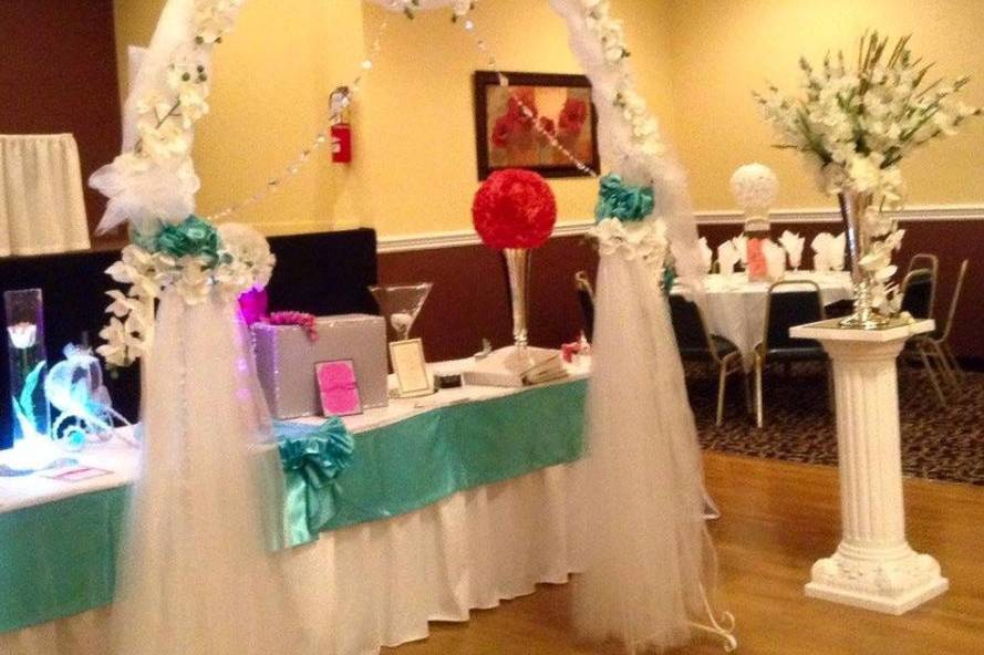 Wedding ceremony area