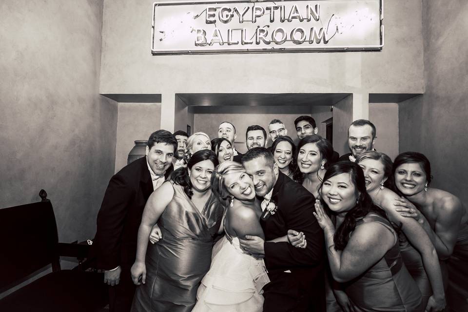 Wedding group photo