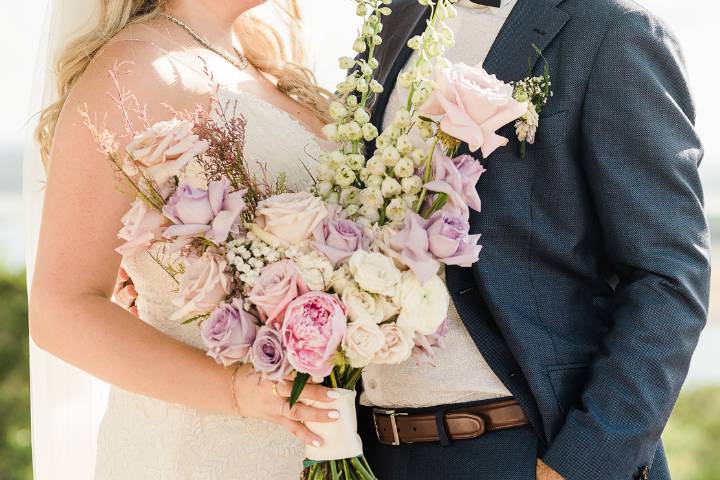 Pink and lavender wedding
