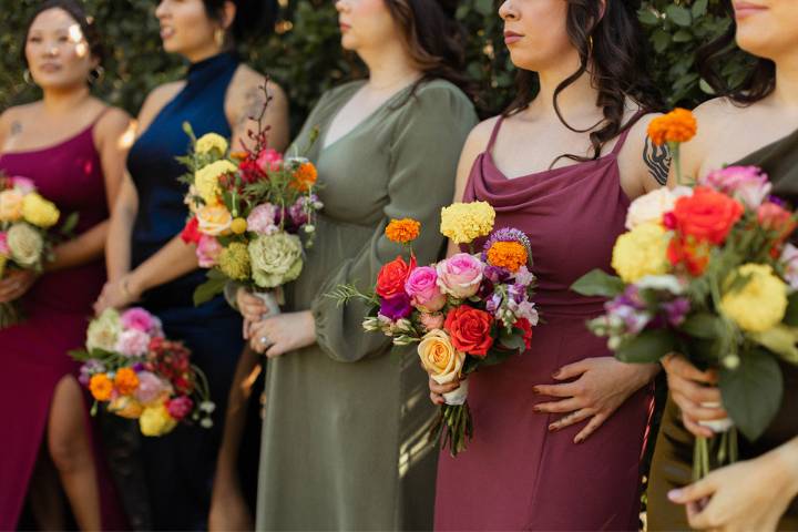 Colorful bouquets