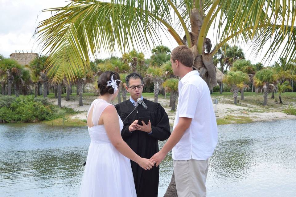 Waterfront wedding