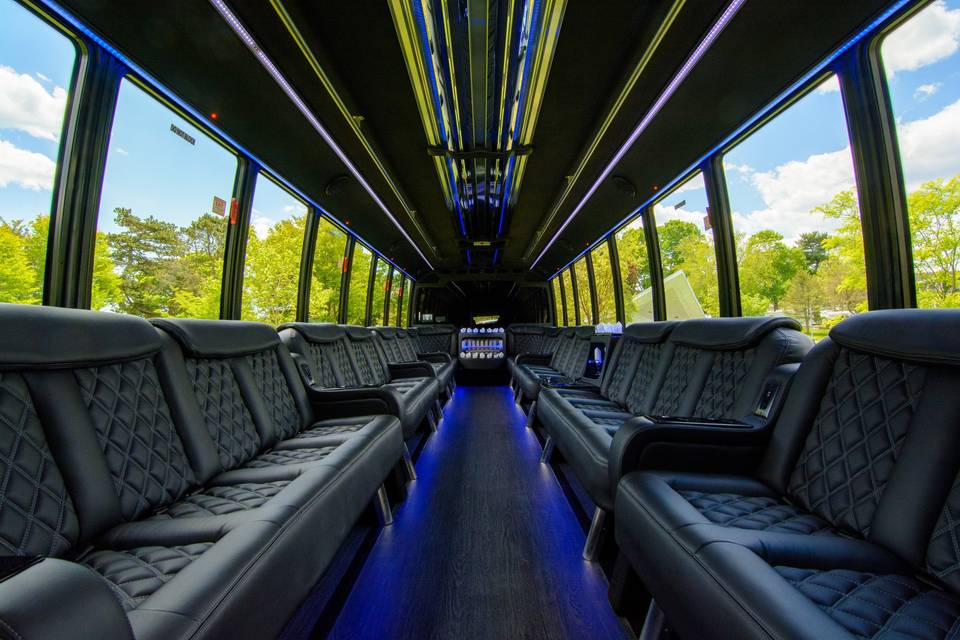 32 Limo Coach Interior