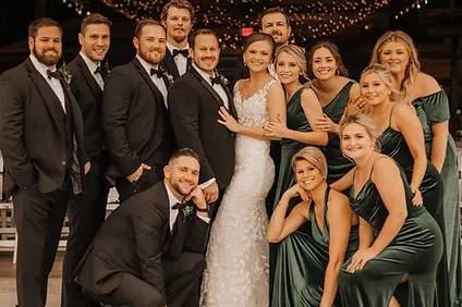 All the bridesmaids and groomsmen