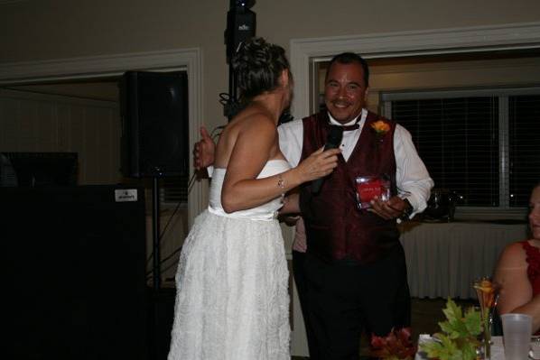 The bride with DJ