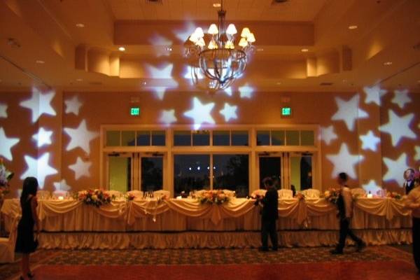 Sample of Free Lighting with all Wedding Packages.