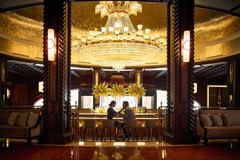 Chandelier Bar Couple