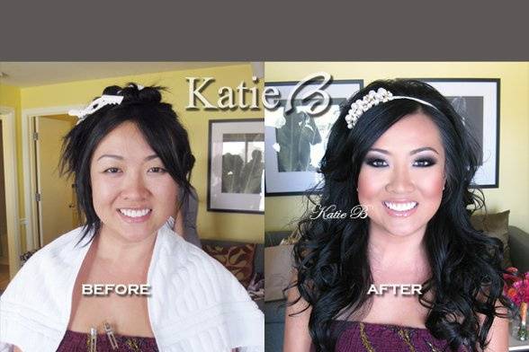 Makeup & Hair by Katie B on Bride Kamalia. She is wearing all mineral makeup (KatieBCosmetics.com).