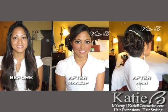 Bridal makeup and hair by Katie B. Angelyn is wearing all Katie B Cosmetics.com. Email me at info@katiebcosmetics.com to book me! xoxo