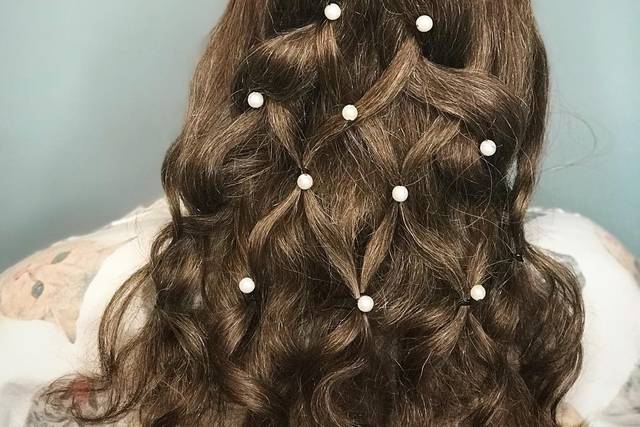 Infinity braid with beaded detail