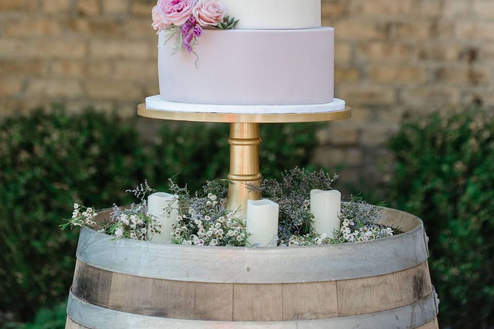 Four-layered cake