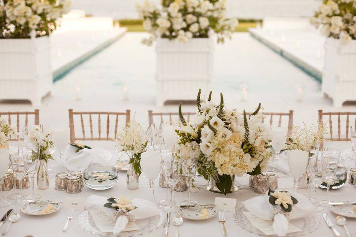 White Wedding Reception