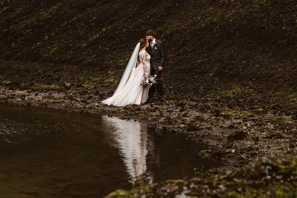 A magical elopement in lovely Iceland