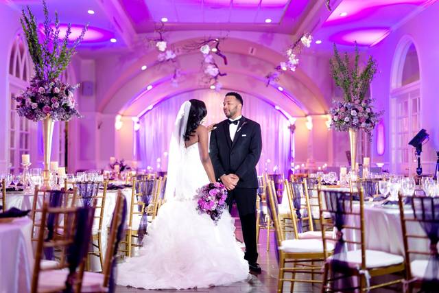 Couple in the reception hall