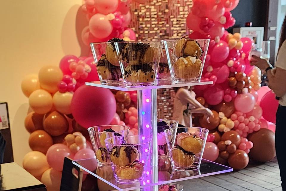 4 tier lighted display