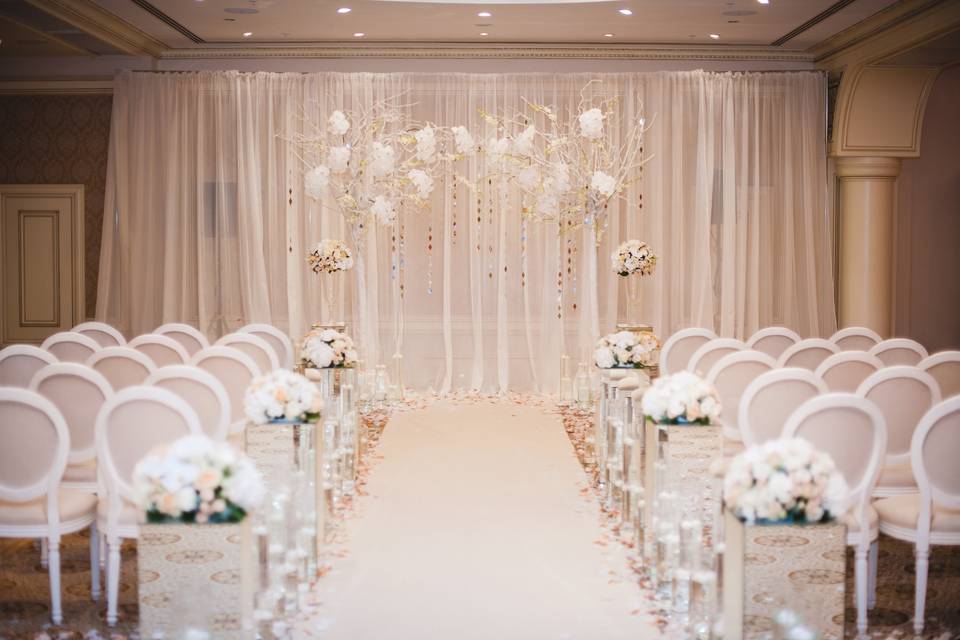 Ethereal Ceremony Setting