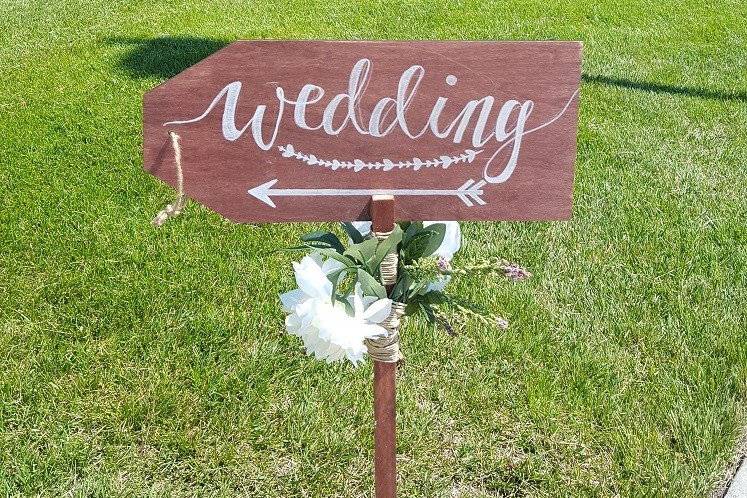 Wedding signage