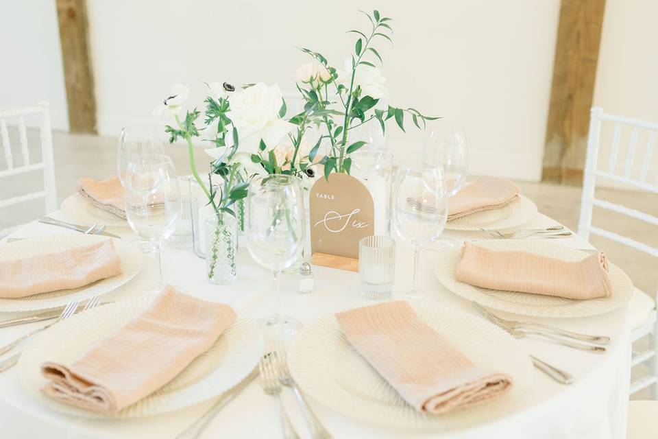Table set up