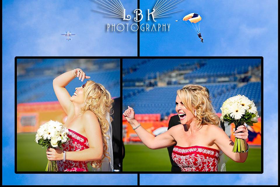 Sports Authority Field - Mile High Stadium - Football wedding