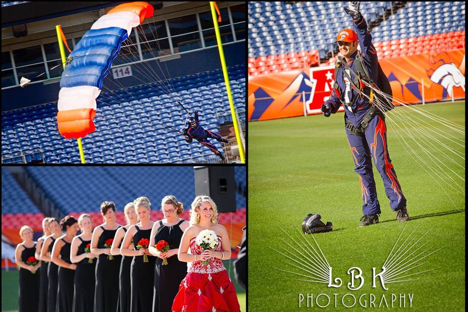 Sports Authority Field - Mile High Stadium - Football wedding