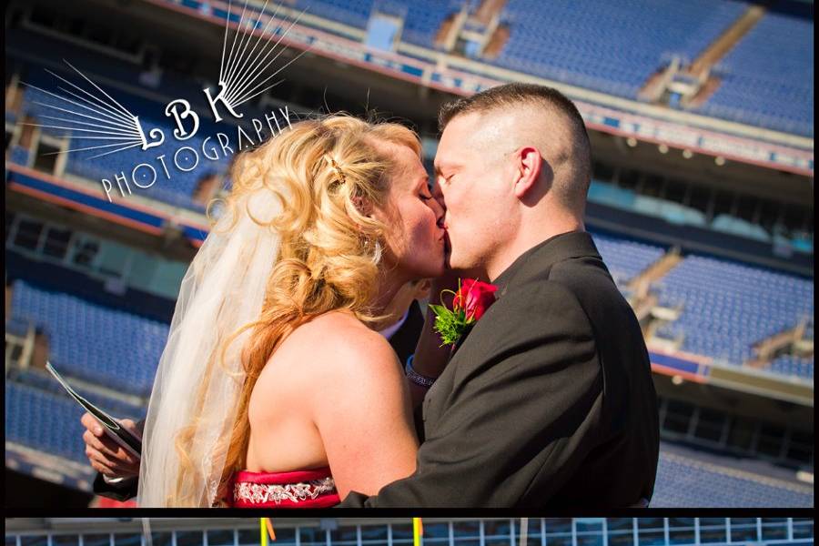 Sports Authority Field - Mile High Stadium - Football wedding
