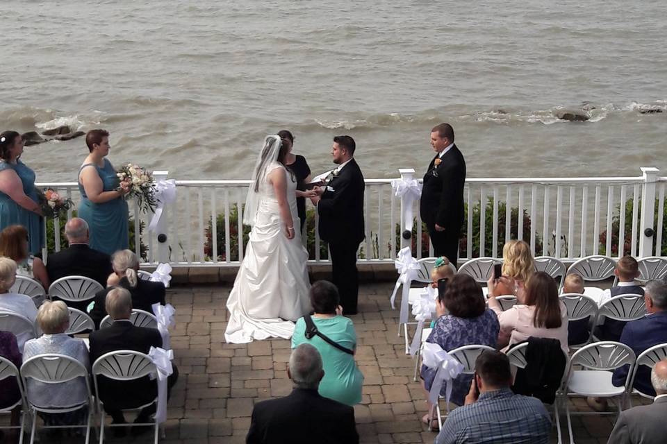 Waterfront wedding