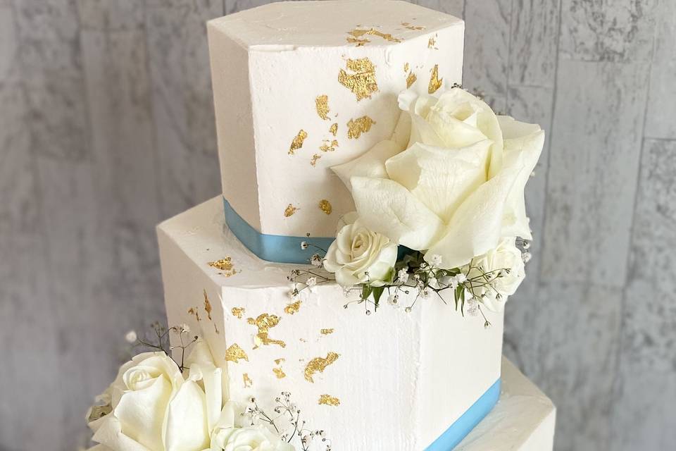 Hexagon Wedding cake