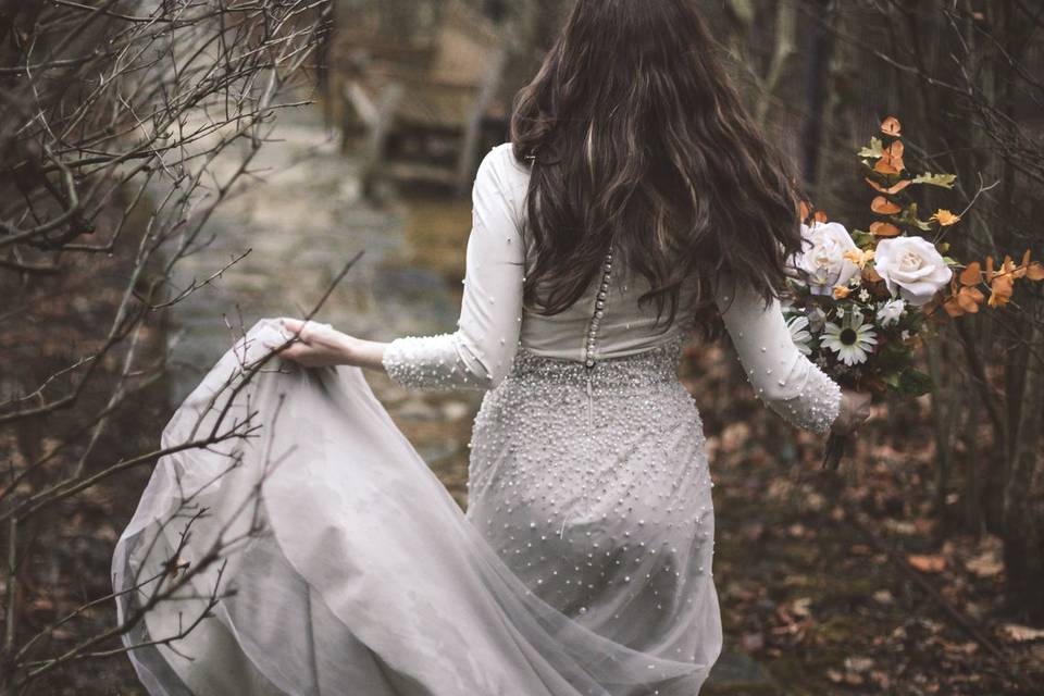 Ethereal wedding dress