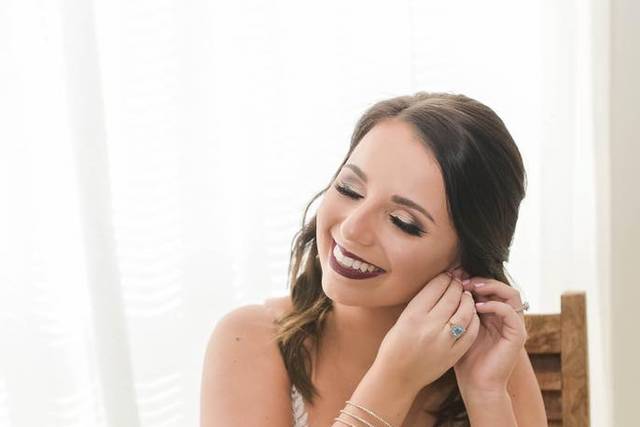 Bride's something blue