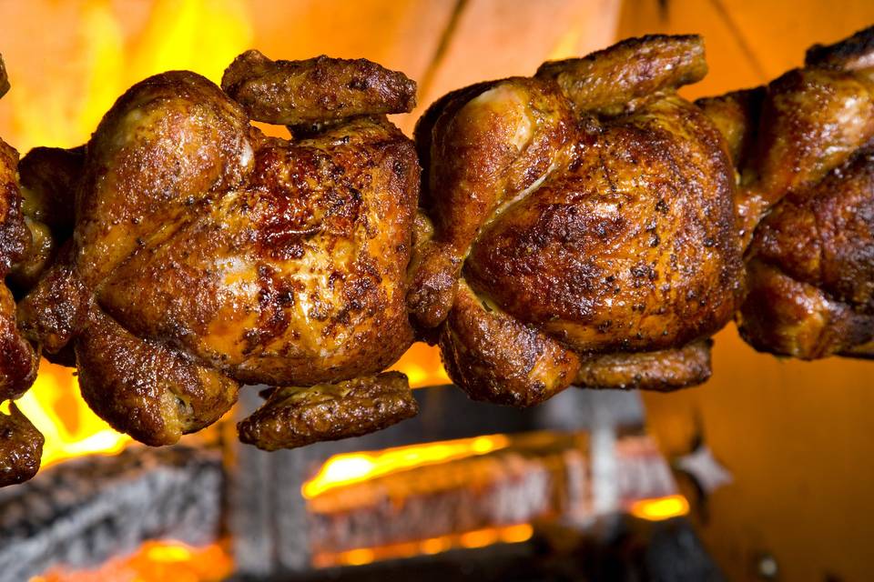 Woodfire rotisserie chicken