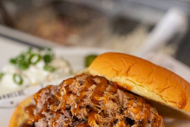 Pulled pork sandwich