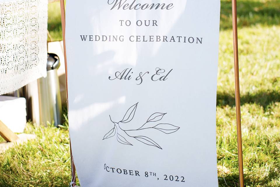 Custom Wedding Banner