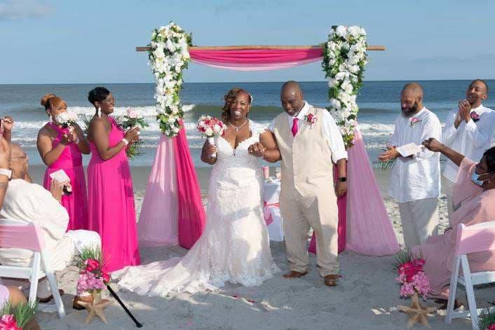 Beach nuptials