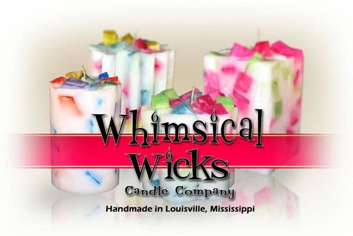 We carry products from Whimsical Wicks Candle Company.
Handcrafted in Louisville, Mississippi