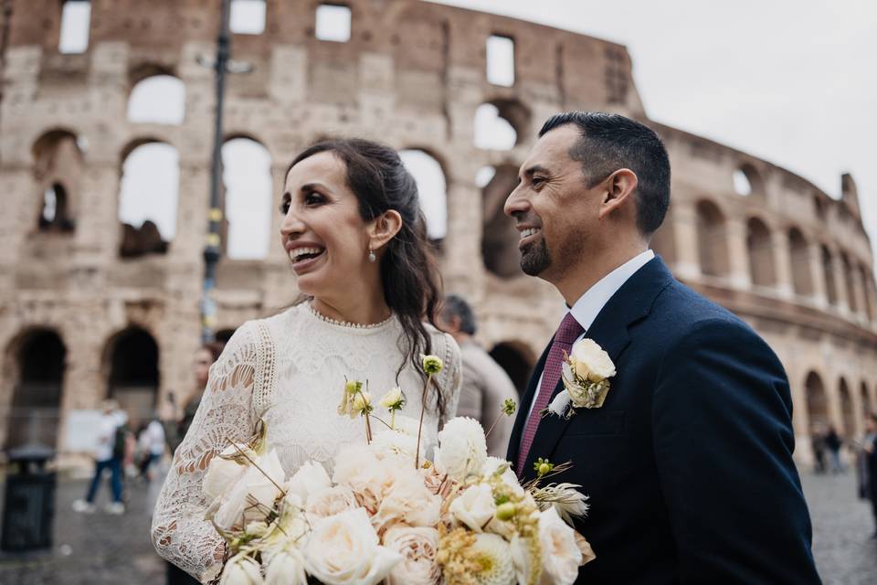 Intimate wedding in Rome
