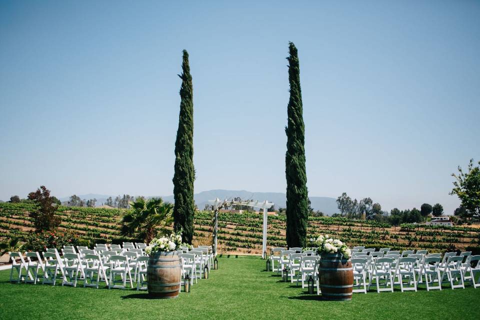 Ceremony setup