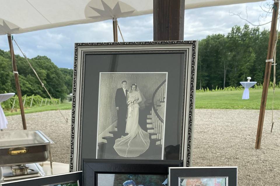 Winery memorial table