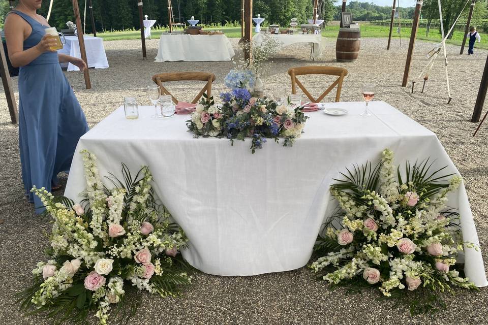 Winery head table