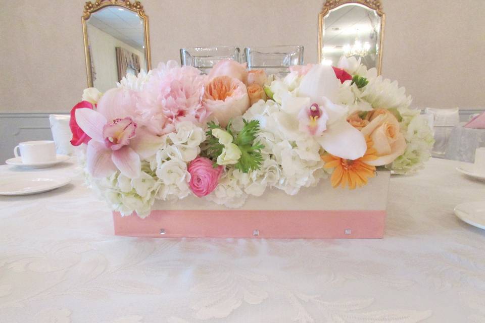 Boxed Candle Centerpiece